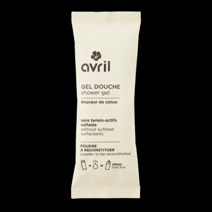 New Avril Gel douche en poudre à reconstituer parfum Douceur de coton