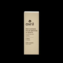 Hot Avril Kit manche rose + 3 têtes de brosse à dents - Poils souples