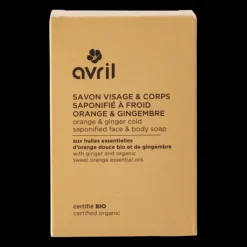Discount Avril Savon à froid visage & corps Orange & gingembre