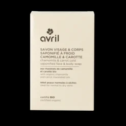 Discount Avril Savon à froid visage & corps camomille & carotte