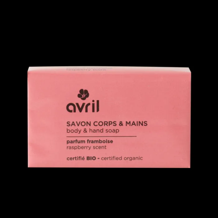 Sale Avril Savon corps et mains Framboise