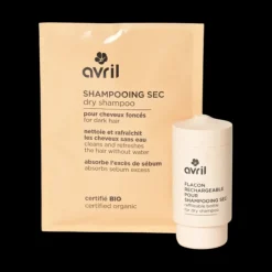 Hot Avril Shampooing sec en poudre pour cheveux foncés