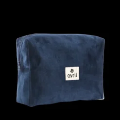 Best Avril Trousse velours bleue 22 x 16 cm